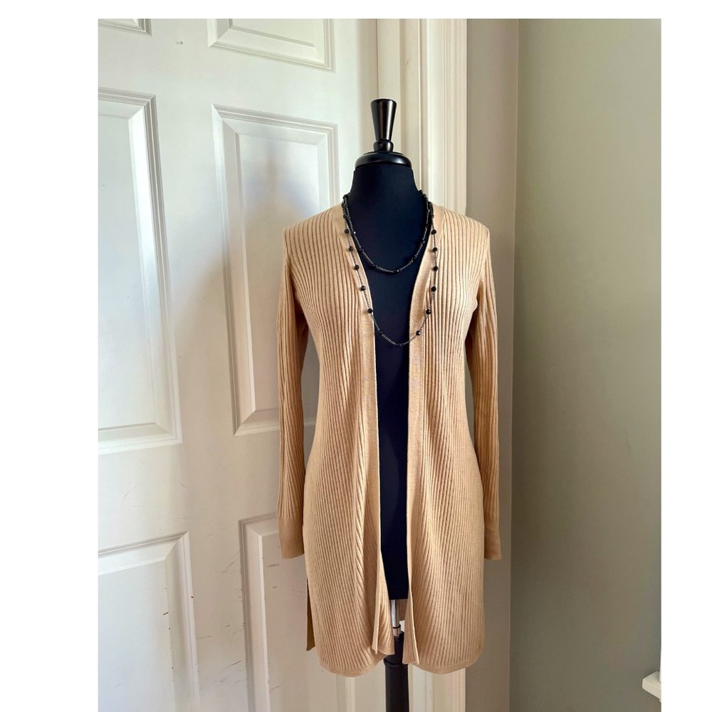 Cable & Gauge Long Cardigan Sweater